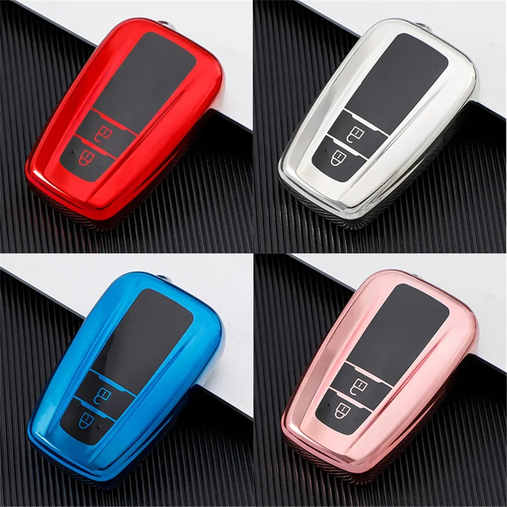 Fashion TPU Car Remote Key Case Cover Shell Fob for Toyota Corolla Prius Camry CHR C-HR RAV4 Altis Land Cruiser Prado Keyless