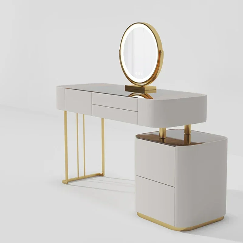 Aesthetic Villa Dressing Table Bedroom Stores Nail Modern Necklace Vintage Plant Vanity Table Trendy Toaletka Salon Furniture image 6