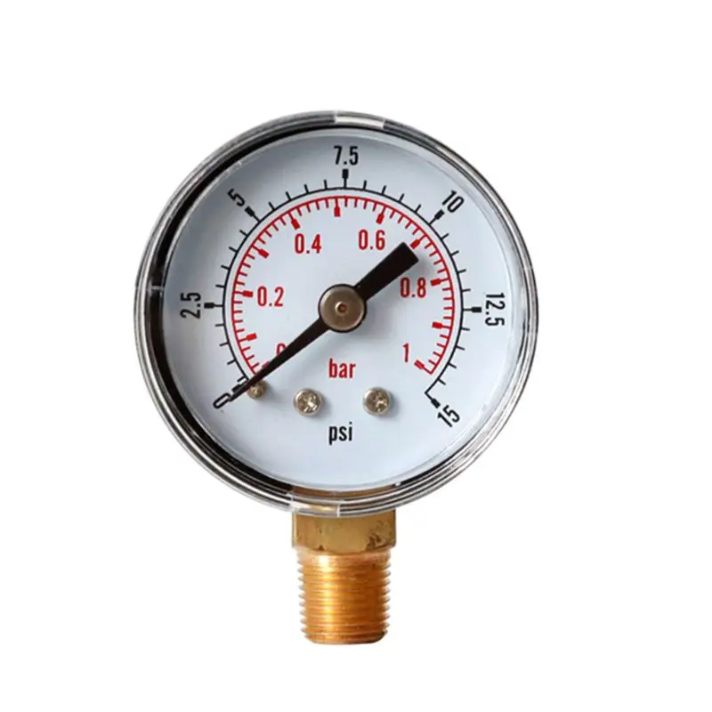 Manometro Quadrante 40mm 1/8" BSPT Montaggio inferiore 15/30/60/100/160/200/300 PSI Drop Shipping