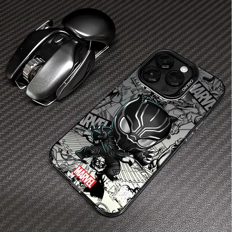 Cartoon Marvel Sqiderman Phone Case for Apple iPhone 15 Pro Max 16 Pro 14 Pro 13 12 11 Pro Max 14 Plus Color Silicone Shell