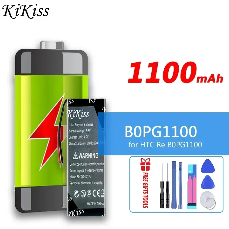 KiKiss Battery 1100mAh for HTC Re B0PG1100 Digital Camera Bateria