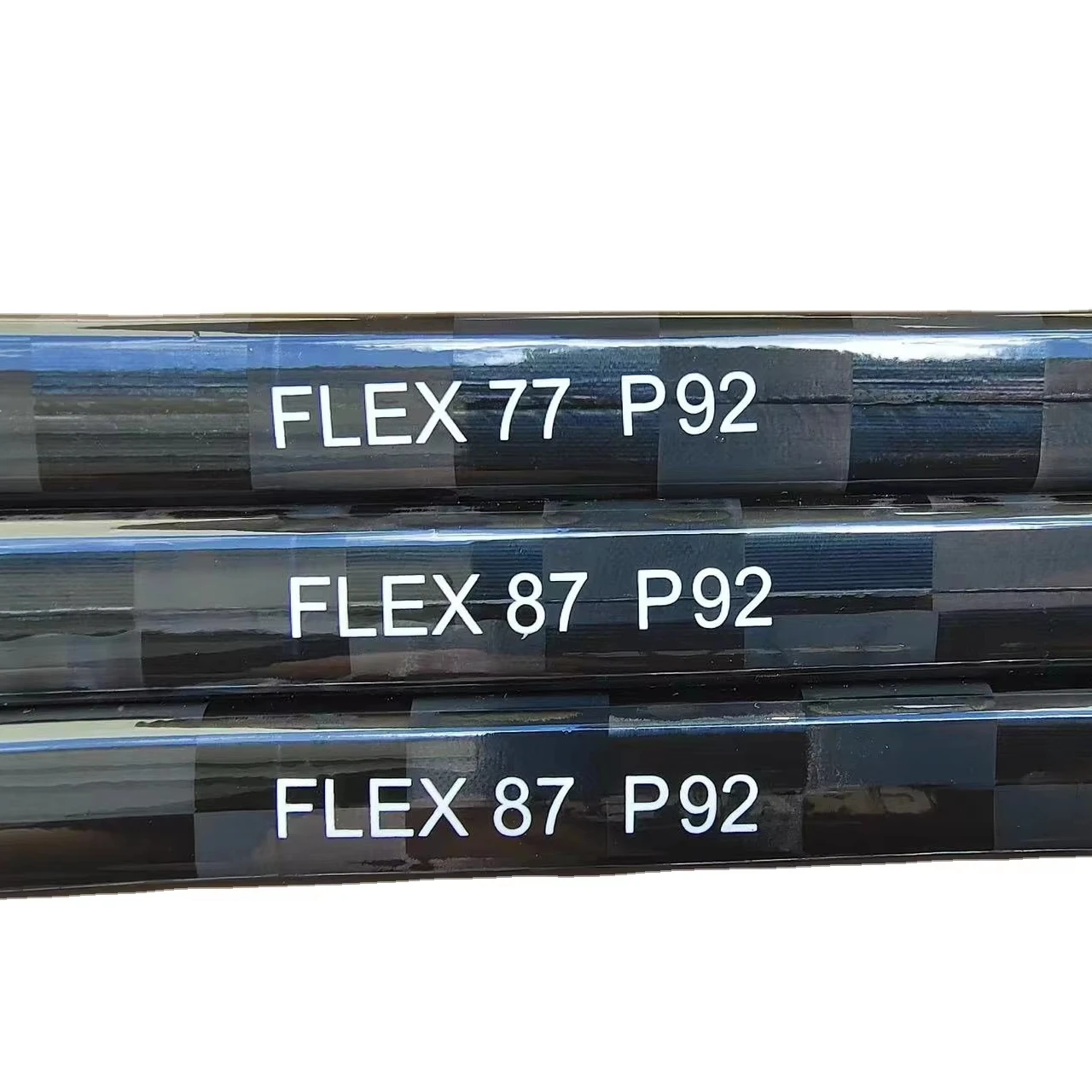 Custom Carbon Fiber Ice Hockey Sticks Personalized Design High Quality Eco-Friendly Star Pattern Rigid Durable Waterproof Flared