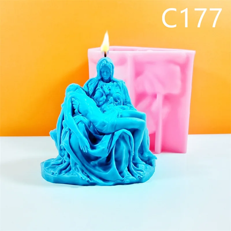 

New 3D Portrait Candle Silicone Mold - DIY Scented Candles for Tabletop & Home Decor