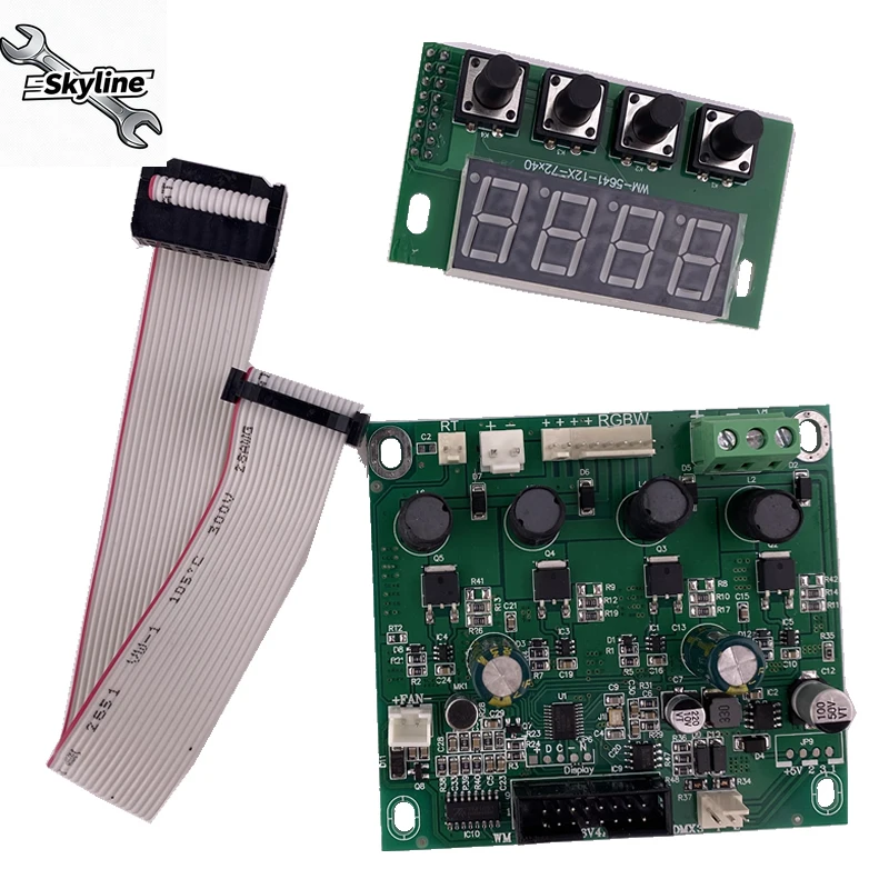 WM 54X3W RGBW Motherboard 4in1 Led Lights 8CH Constant Current Split Motherboard