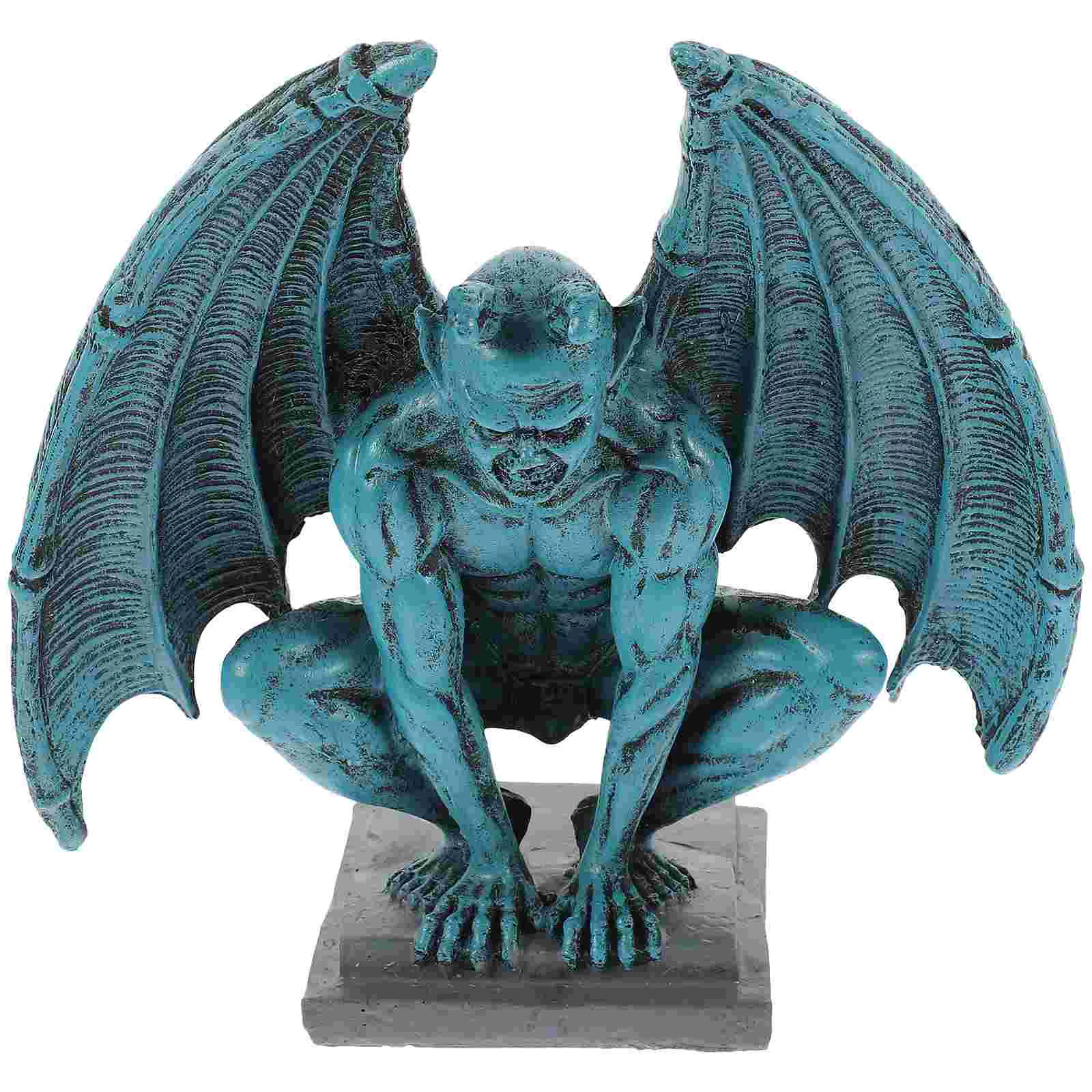 Gargoyle Statue Monster Sculpture Garden Decoration Household Figurine Ornament Resin Lifelike