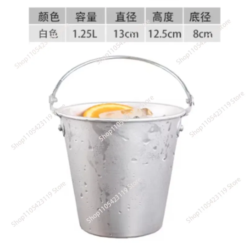 New KTV IceBucket Bar Ice Cube Bucket Ice BlockBucket Portable IceBucket Creative Mini Ice Bucket with Handle