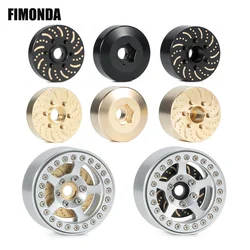 Brass Weights 12mm Hex Brake Disc Wheels Adapter for 1.9 2.2 Beadlock Rims SCX10 Capra TRX4 TRX6 VS4-10 Gen8 Element RC Enduro