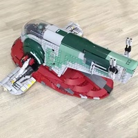Space Exploration Boba Fett Starship Building Blocks Assembly Spacecraft Model Set Children's Puzzle Toy