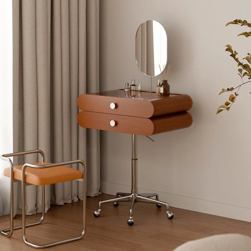 

mobile lifting dresser medieval Nordic household bedroom Dressing table light luxury penteadeira com espelho interior furniture