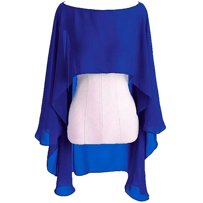 Chiffon Cape Bolero Women Femme Mariage Chalas Mujer Evening Wedding Bridal Jacket Wraps Accessories Peleryna Cloak Boda Shawl - Image 6