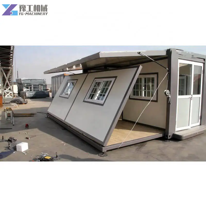 Casa Contenedor de 20 y 40 Pies, Casa Prefabricada Portátil de Lujo, Expandible, con Dormitorio y Cocina, Proyecto de Casa Contenedor para la República Checa