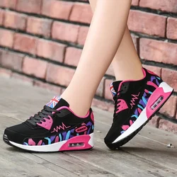 Platform Sneakers 2024 Autumn Fashion Air Women's Lace Up Wedge Women Casual Sport Shoes for Women Comfort Travel Shoes Mujer