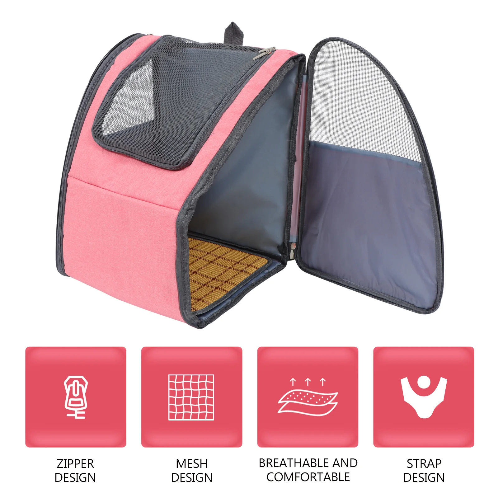 

Pet Backpack Carrier Backpacks Cat Transport Mesh Travel Canvas for Small Dogs Carriers