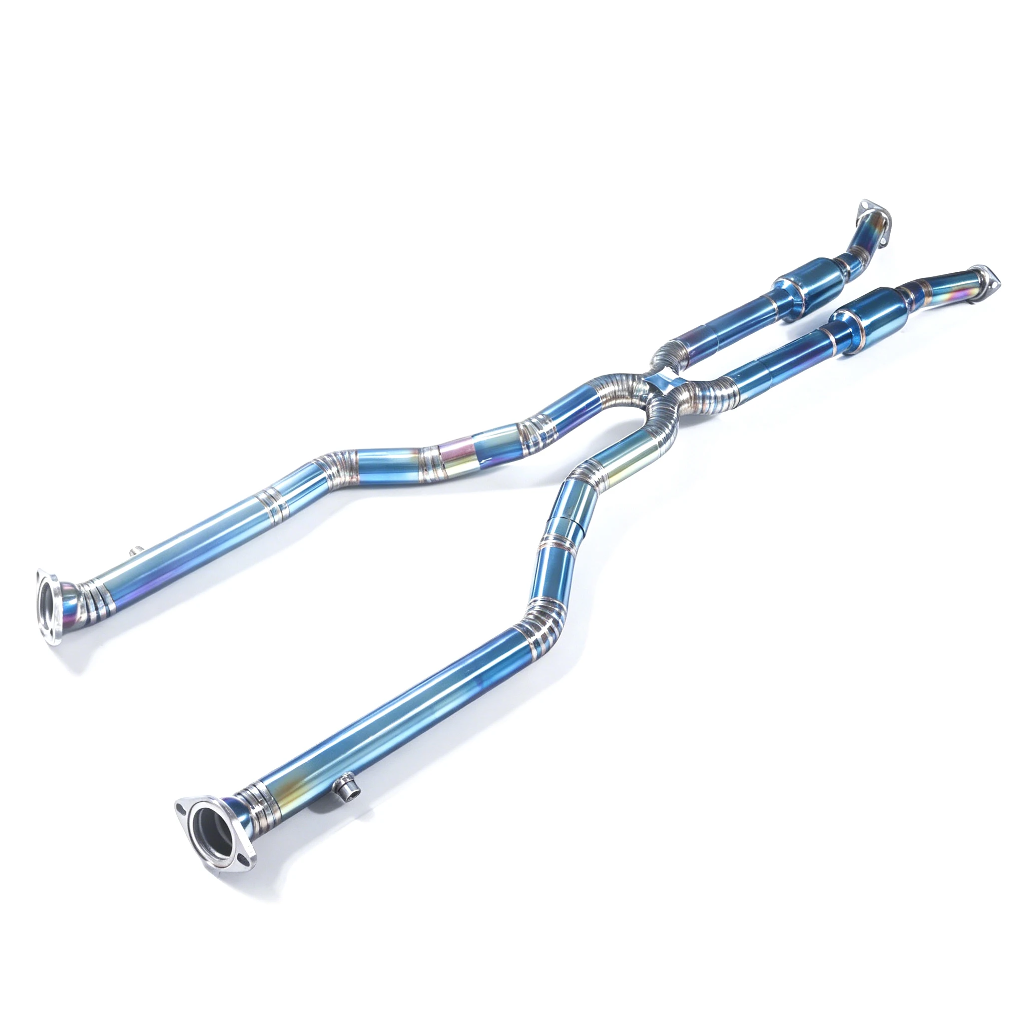 For / 2014-2025 Lexus IS500 RCF GSF 5.0L V8 with Resonator Front Tube Titanium Alloy High Permance Exhaust