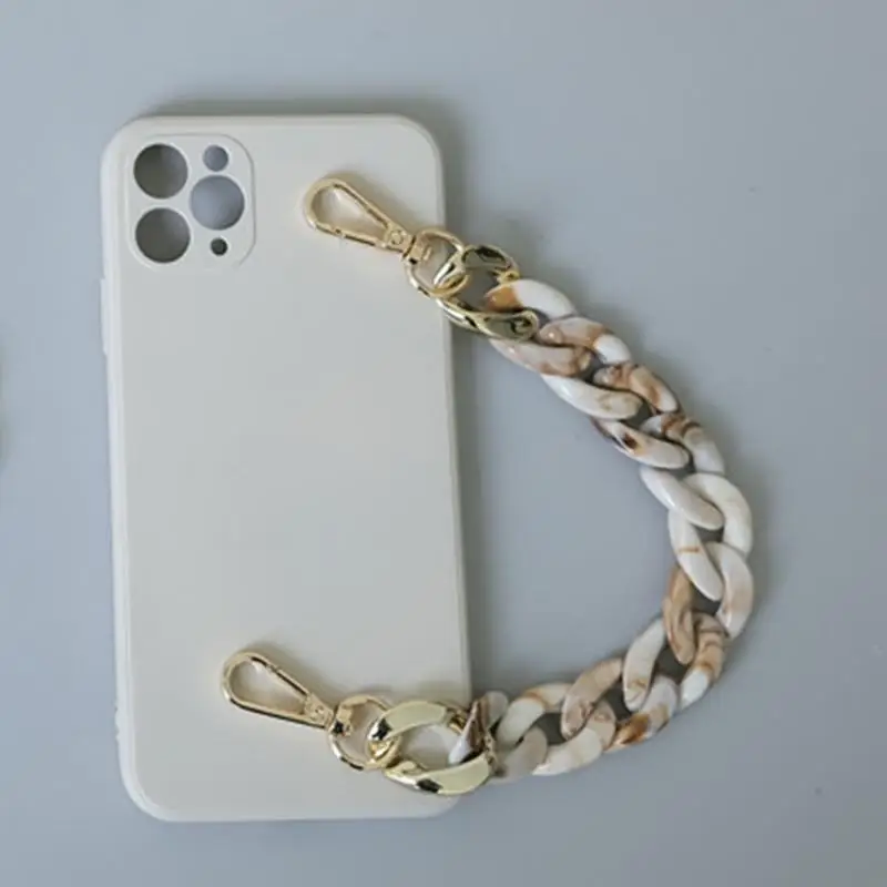 

340D Bag Handle Chain DIY Acrylic Resin Handbag Strap Shoulder Purse Replacement Straps with Buckles for Bags