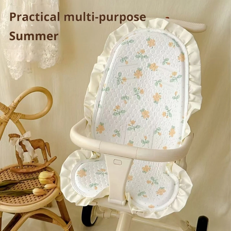 Baby Strollers Cushion Toddlers Pushchair Liner Summer Cooling Gel Pad for Pram Carriage Breathable Cushion A2UB