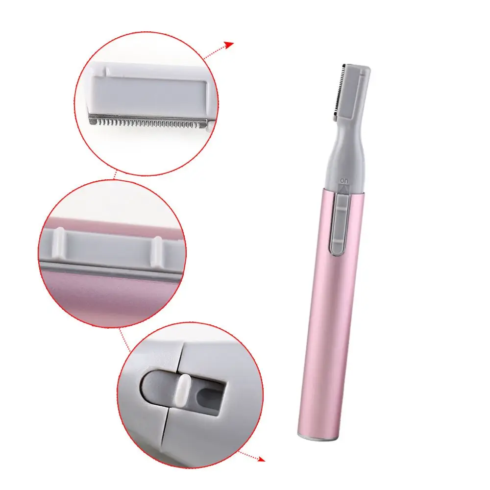 電動眉毛シェーバートリマーブレードかみそり顔の毛リムーバーポータブルレディシェーバースタイリッシュで便利な美容ツールメイクアップアクセサリー