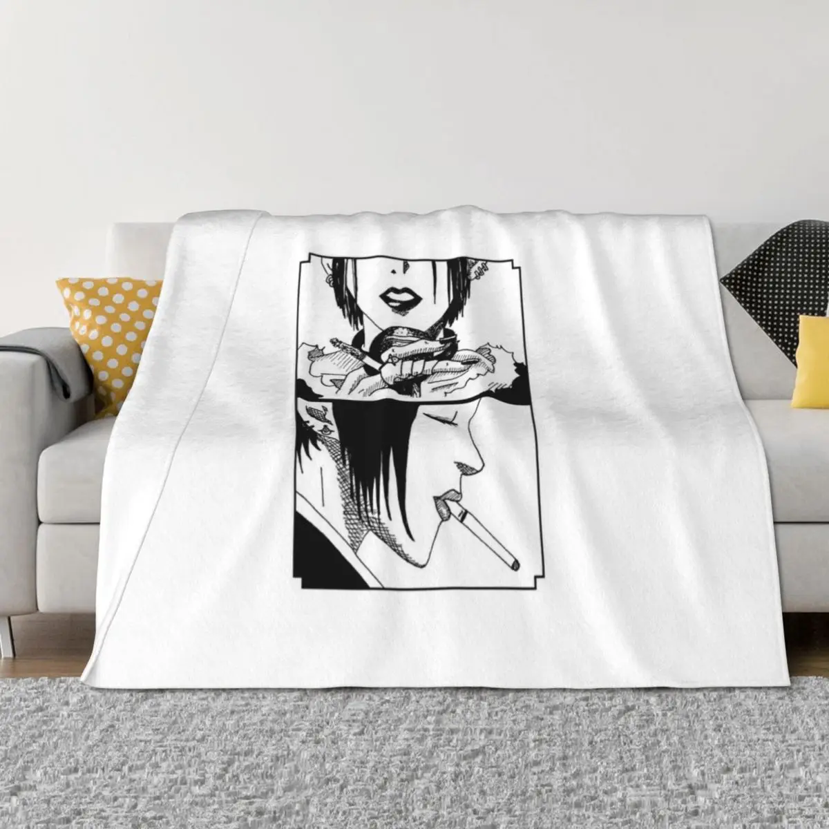 

NANA - Manga Throw Blanket Hair funny gift For Decorative Sofa cosplay anime Blankets