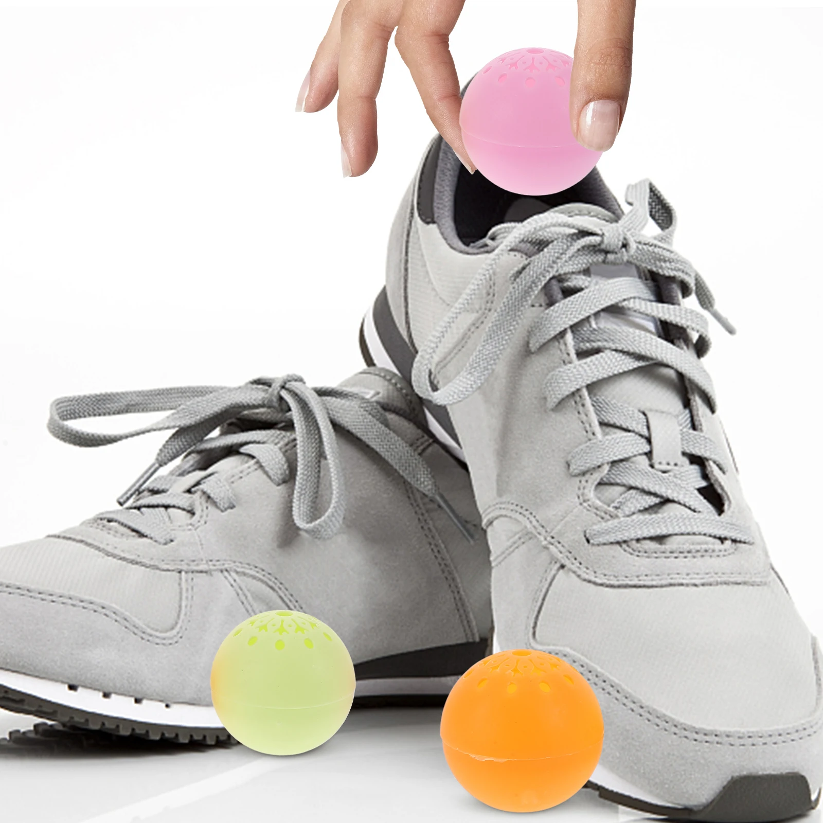 

6pcs Deodorant Ball Shoe Odor Freshener Balls For Shoes Sneakers Closet Gear Cabinet Shoe Accessories Home Daily