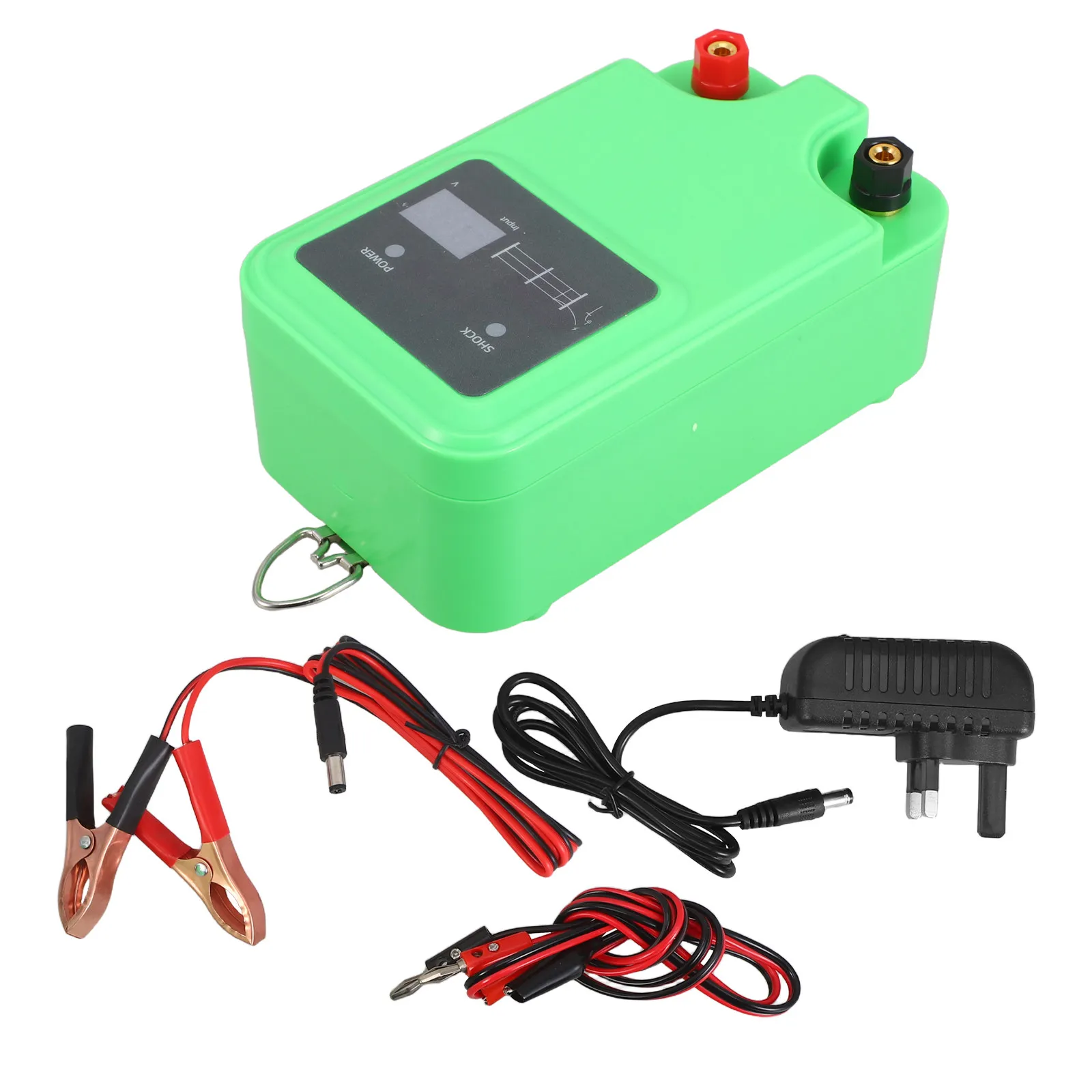 1. Unidad electrónica para cercas eléctricas de alta tensión, diseñada para ganado, ciervos, caballos y cabras, ideal para sistemas de cercado en granjas y ranchos.