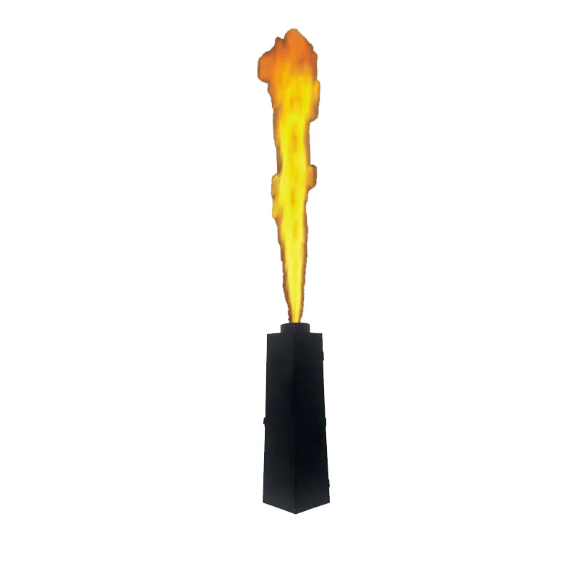 【High Quality】Flamethrower Single Head Hexagon Flame Machine DMX 512 Remote Safe Stage Fire Project For DJ Bar Concert Outdoor E