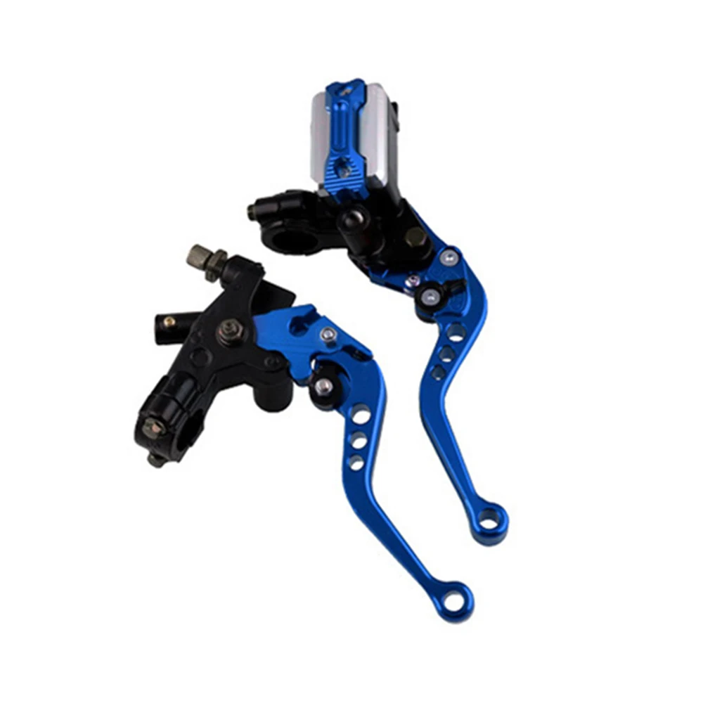 Embrague de línea modificada para motocicleta, bomba de freno hidráulico, palanca de freno de disco de tambor ajustable, freno de tambor universal de 22mm