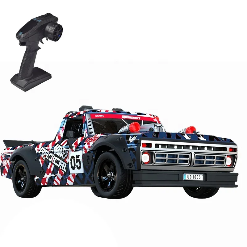 UDIR/C UD1005 High Speed 1/10 Hoonitruck Drift RC Car Drifter 4WD 70KM/H with 2S 3S Hobbywing Power 60A ESC 2.4G Remote Control