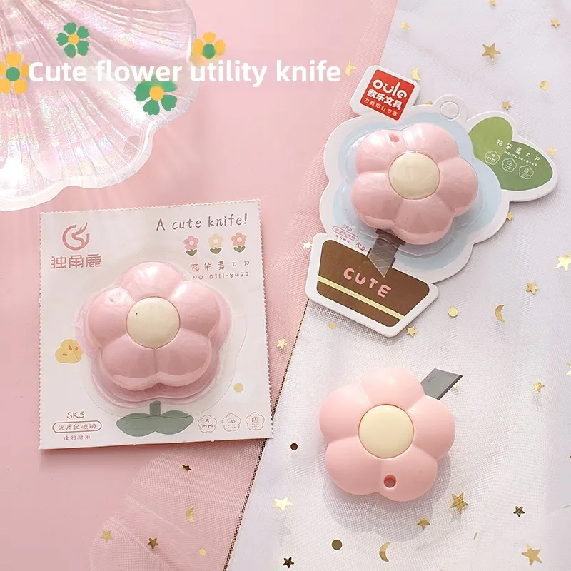 Utility Knife Express Carving Knife Small Mini Ins Wind High-value Cartoon Portable Disassembly Express Paper Cutting Knife