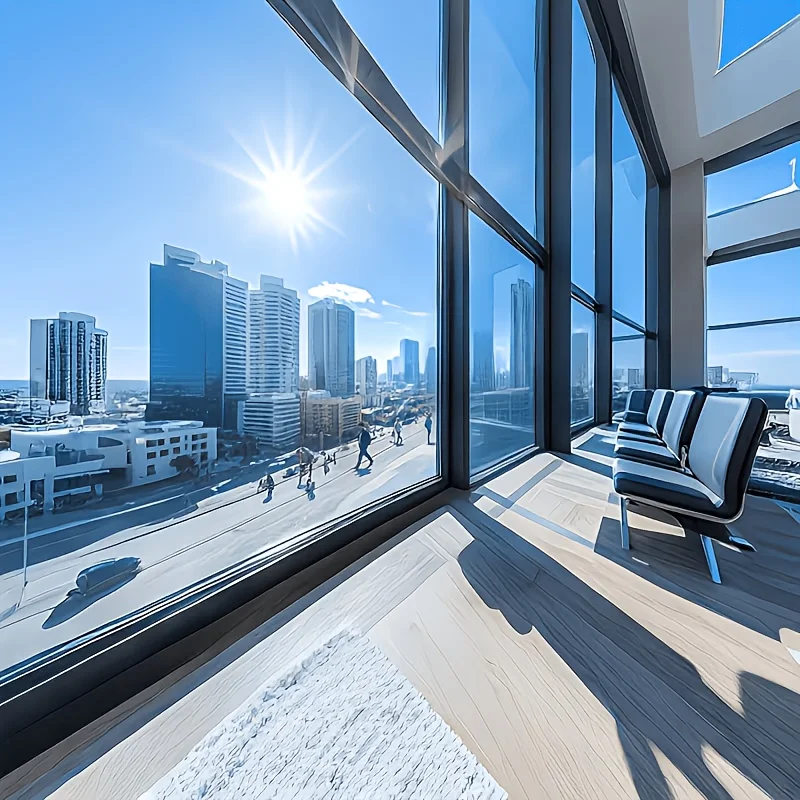 Static Cling Reflective Window Film One Way Privacy Heat Insulation Anti UV Sun Shade Mirror Tint for Home and Office Windows
