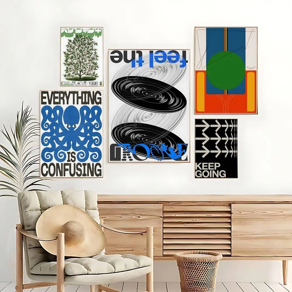 Vintage Abstract Feed Your Mind Poster Print Canvas Pictures Home For Living Room Bedroom Wall Modern Decor Frameless Painting