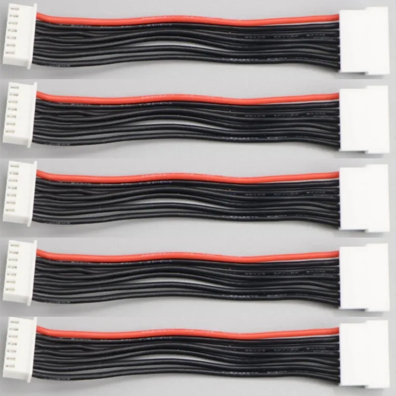 5PCS Battery Balance Charger with Silicone Wire Extension Lead JST-XH Connector Adapter Plug for RC Drone 6S 10CM
