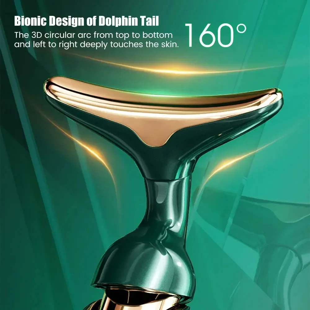 3 In 1 Gesichts Lifting Gerät Hals Gesichts Auge Massage Gesicht Schlanker EMS Schönheit Hautstraffung Falten Anti Aging Gesicht Massager ['/