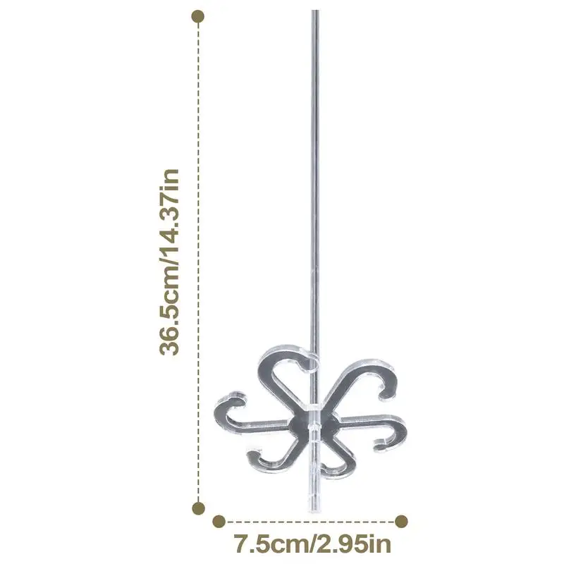 Acrylic Clear Stem Support Plant Climbers 5Pcs Vine Support Clips For Climbing Plants To Grow Upright And Make Healthier