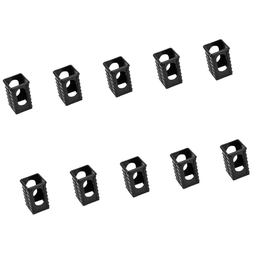 10pcs Square Tube Reducer Sleeve 50x50 To 40x40mm Adapter For Gym Rack Bushing Insert Fitness Equipment Frame Connector