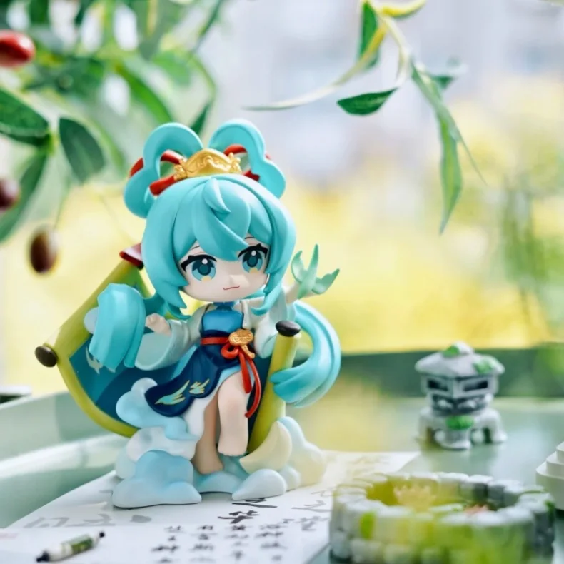 Echte Hatsune Miku Blind Box Ancient Charm Serie Berge Flüsse Wolken Meer Chinesischer Stil Anime PVC Figur Sammlerstück Geschenk – Detail 2