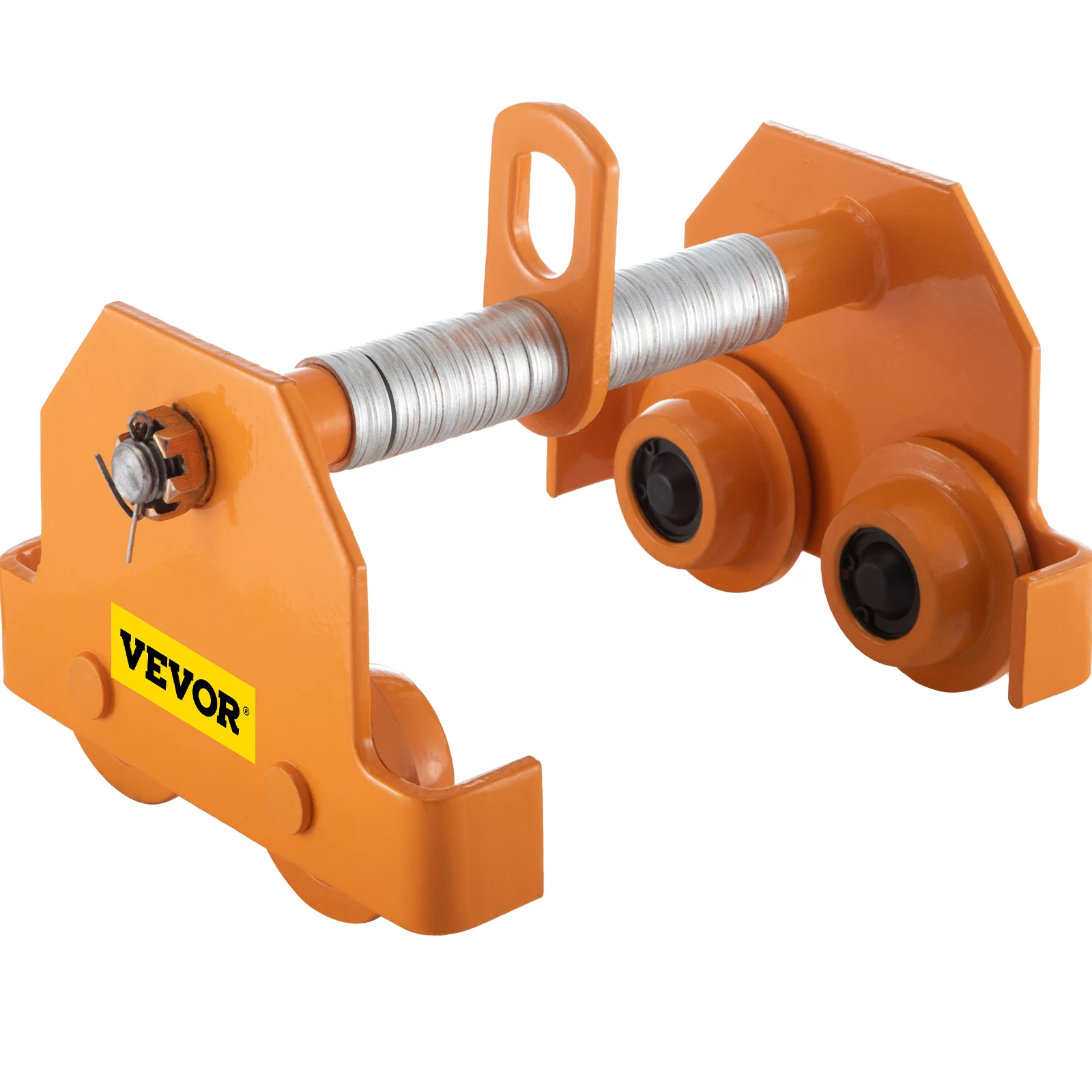 

VEVOR Manual Beam Trolley w/ Adjustable Width Track Roller Powder Coating and Dual Wheels Chain Hoist for Straight Curved I Beam
