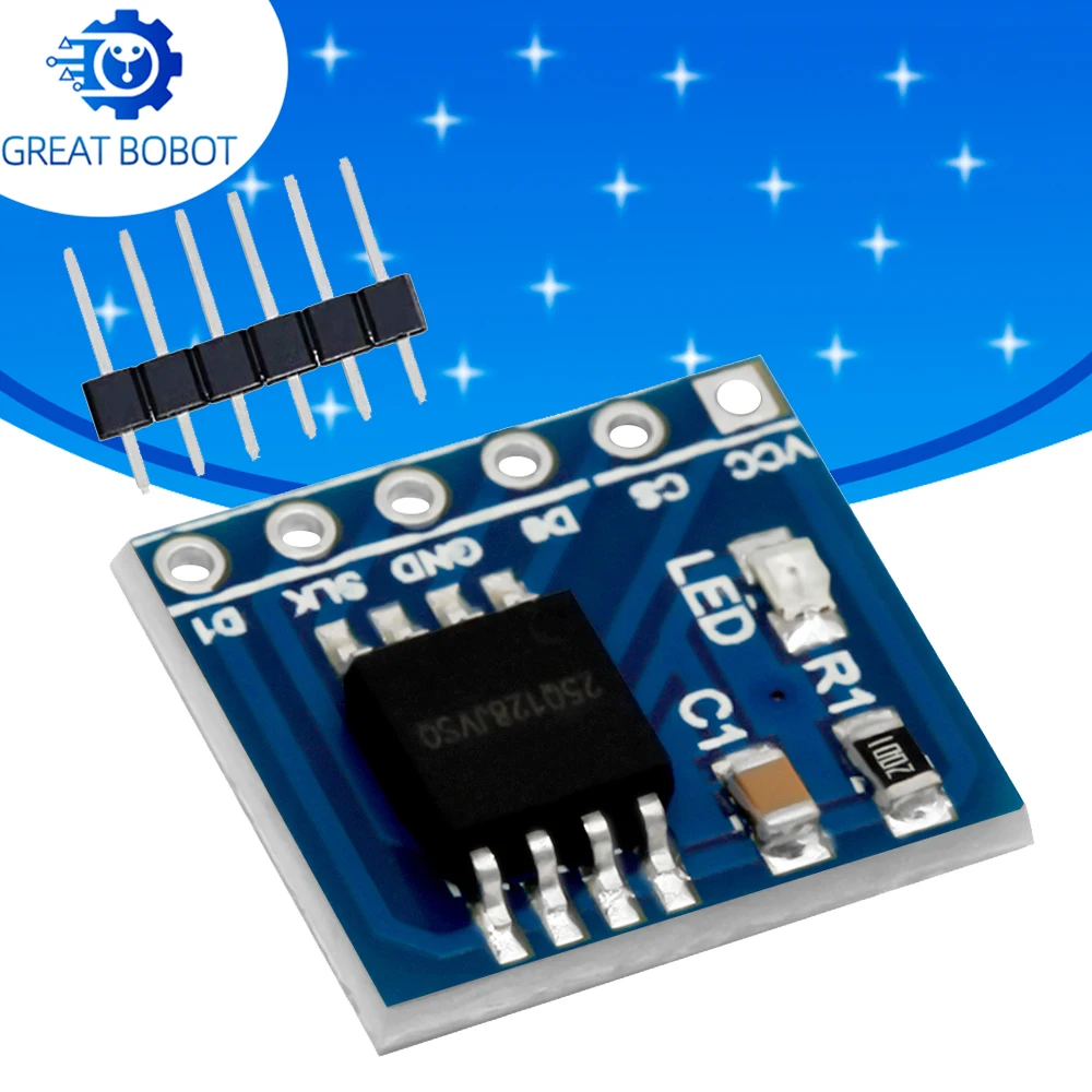 W25Q128 128Mbit 8MByte FLASH NorFlash Módulo de almacenamiento interfaz SPI BV FV módulo para STM32