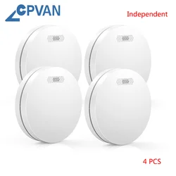 CPVAN Independent Smoke Detector Fire Alarm smoke sensor for home Security protection Fire Safety Smoke Alarm 85dB sound