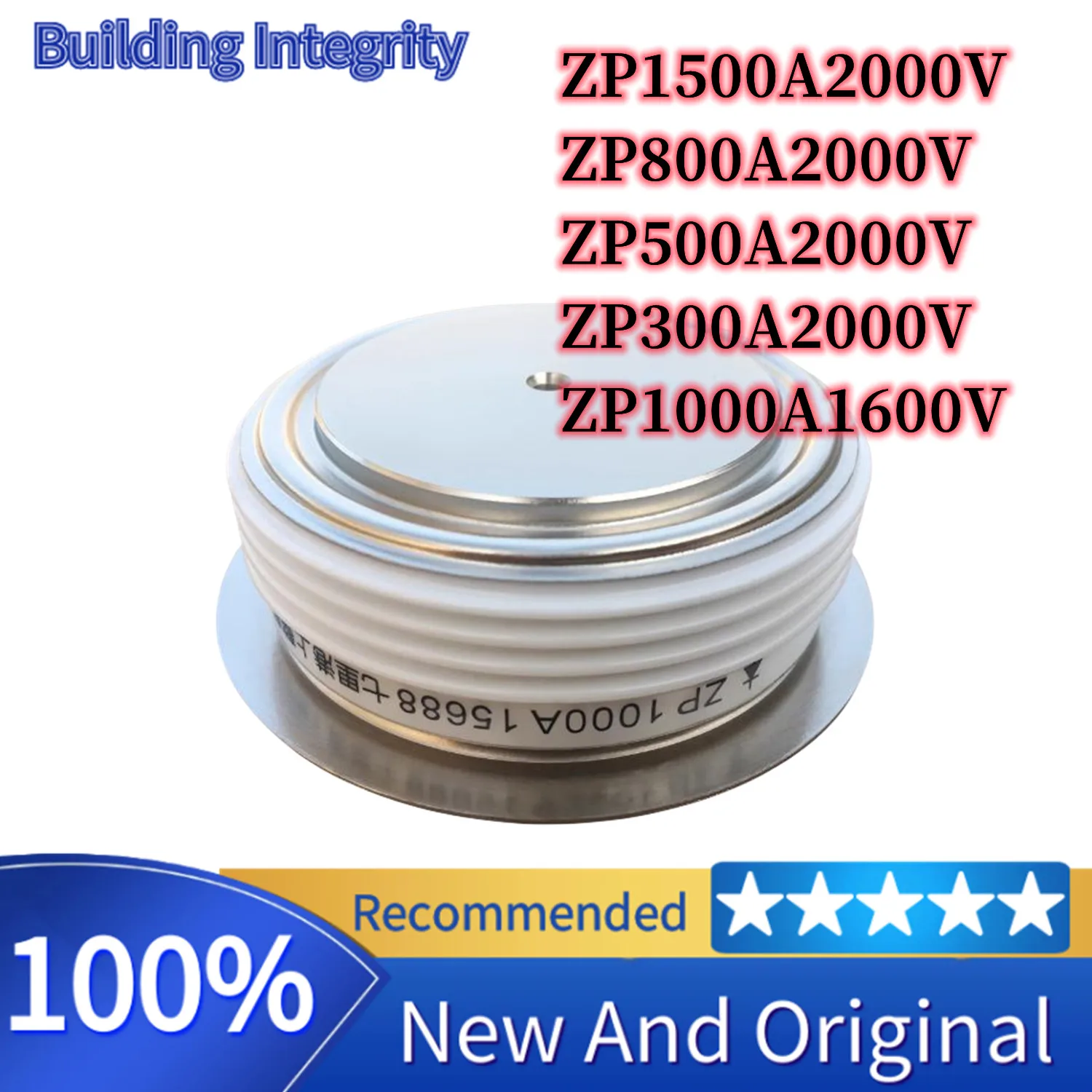 100%New original Flat diode ZP1000A1600V300A500A800A1500A2000A Convex Thyristor ZP300A2000V ZP300A 2000V Integrated Circuits