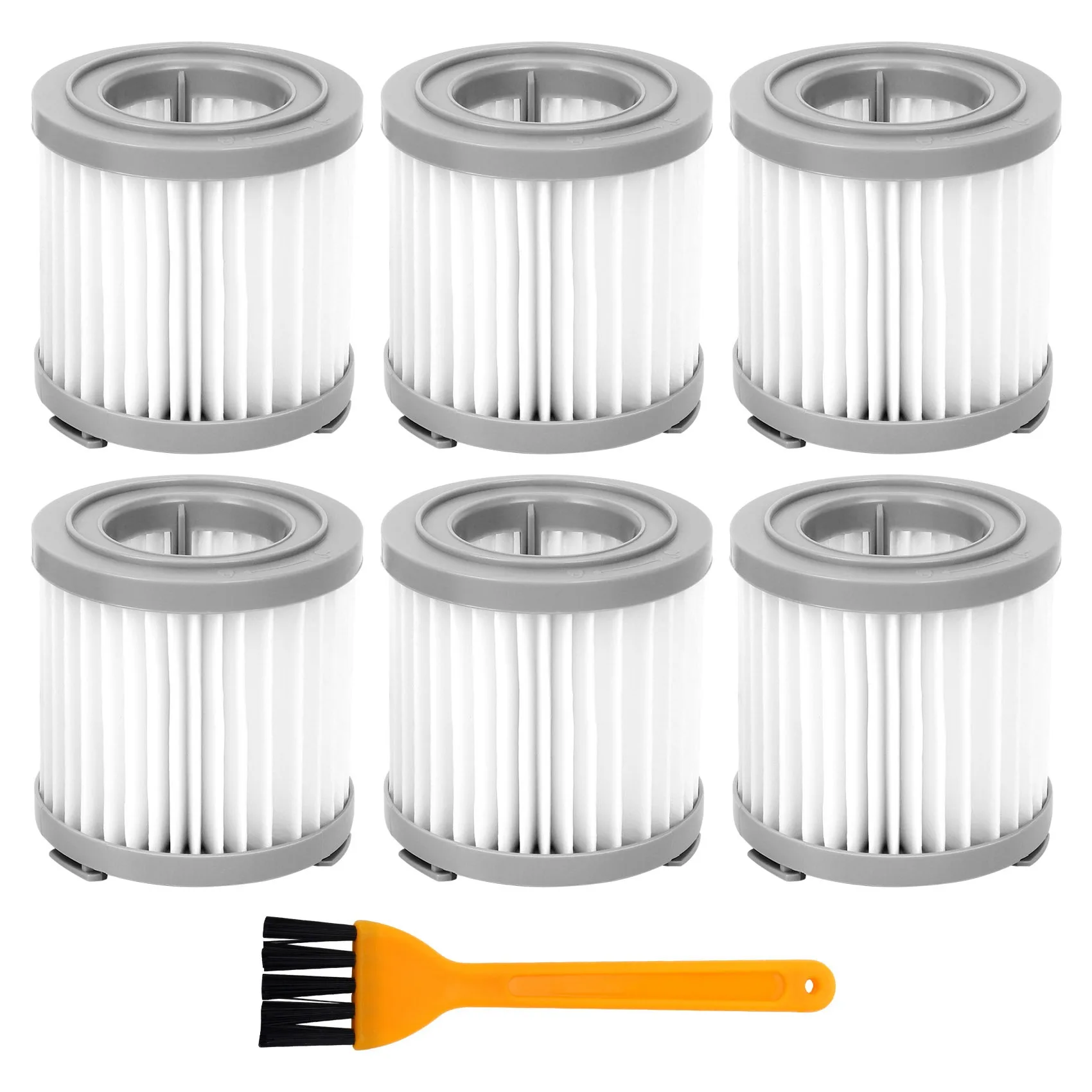 

ABPQ-7Pcs HEPA Filter For JIMMY JV51/53 Handheld Cordless Vacuum Cleaner HEPA Filter Gray Replacement Filter
