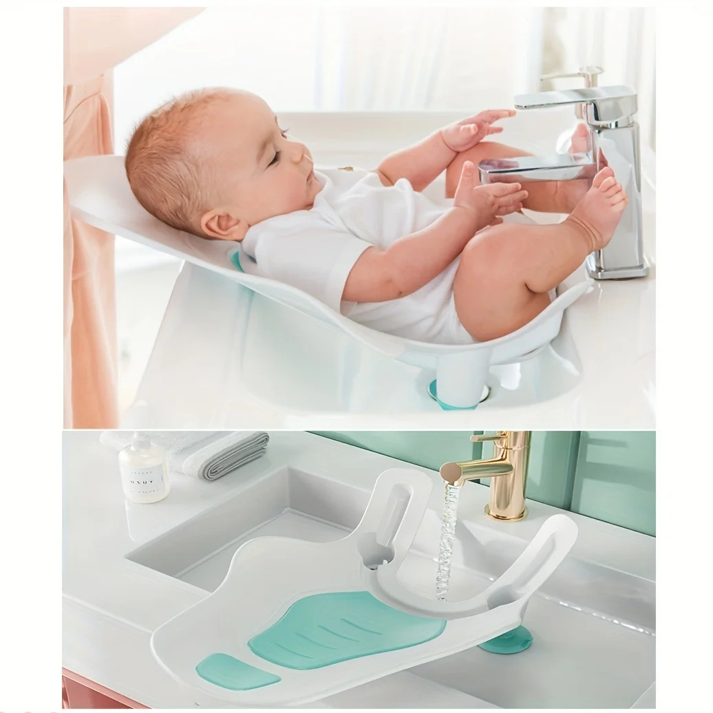 Baby Bath Seat , 1pcs Baby Sink Bathtub Cushion, Washer-Safe Seat for Newborns, Bath Support for Use in the Sink or Bathtub