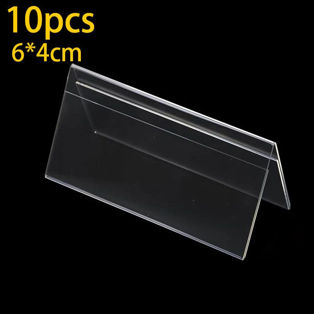 Rack Display Stand Acrylic Multi-size Poster Racks Price Tags Replacement Table Number Stand Transparent Clips