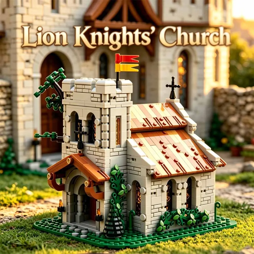 medieval-lion-knights-church-building-blocks-moc-153931-medieval-castle-architecture-toy-model-bricks-assembly-gift-for-adults
