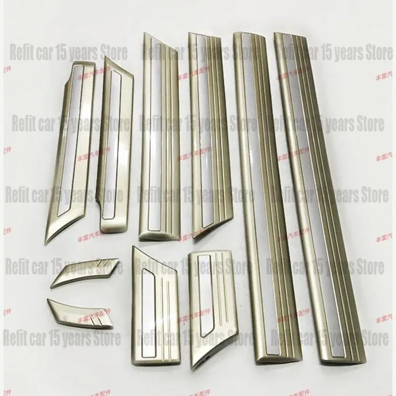 For Toyota Land Cruiser 100 LC100 4700 1998-2007 10PCS Car Door Anti-collision Strip Trim