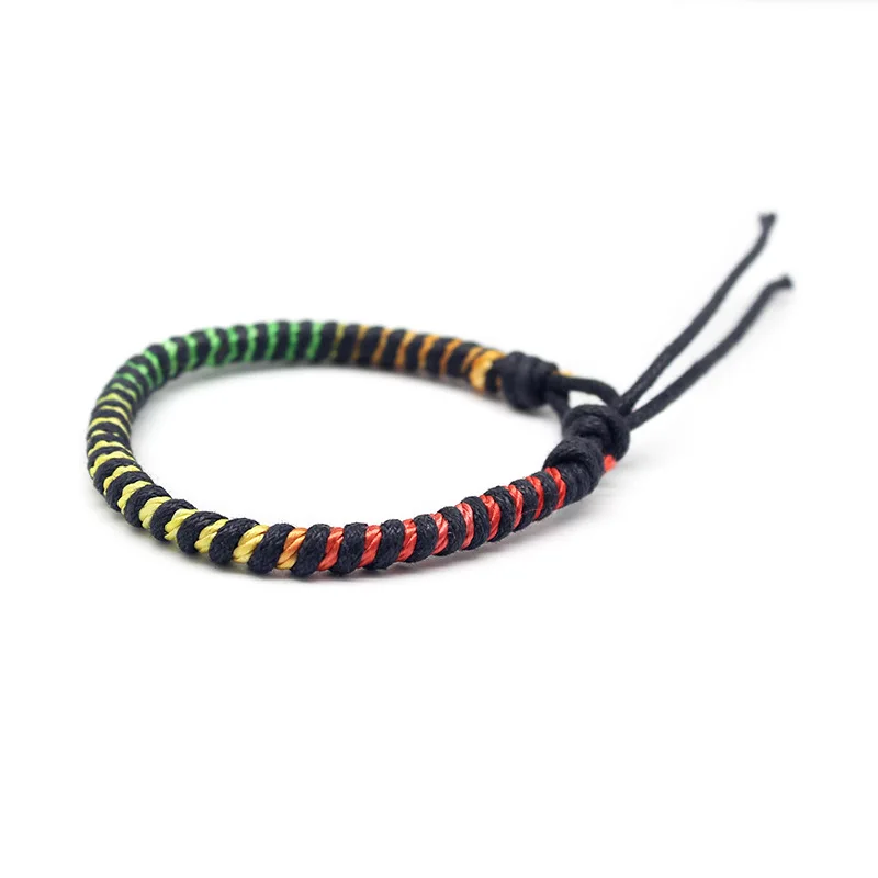 10 Pieces / Set Colorful Mix Braid Friendship Bracelets for Man Women Jewelry Gift DIY Handmade Rope Wholesales Bangles