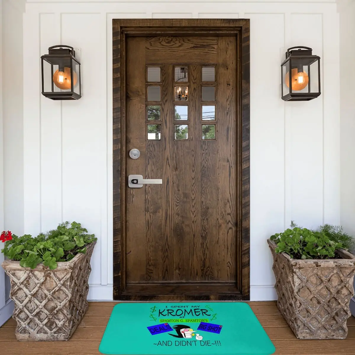 Game Deltarune Spamton Bath Non-Slip Carpet I Spent My KROMER At Spamton Living Room Mat Welcome Doormat Home Decor Rug