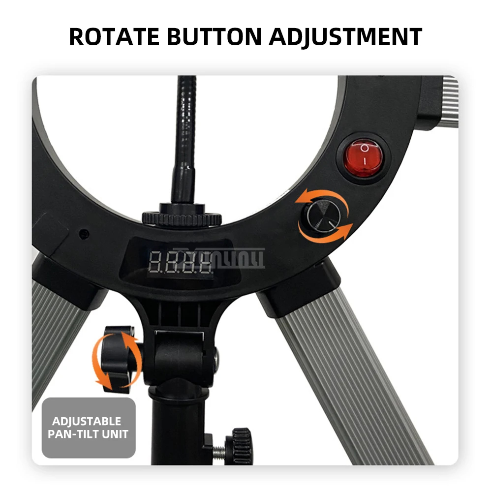 

Светодиодная лампа со звездой для фотосъемки 120 Вт, кольцевая лампа для видеосъемки со штативом для камеры