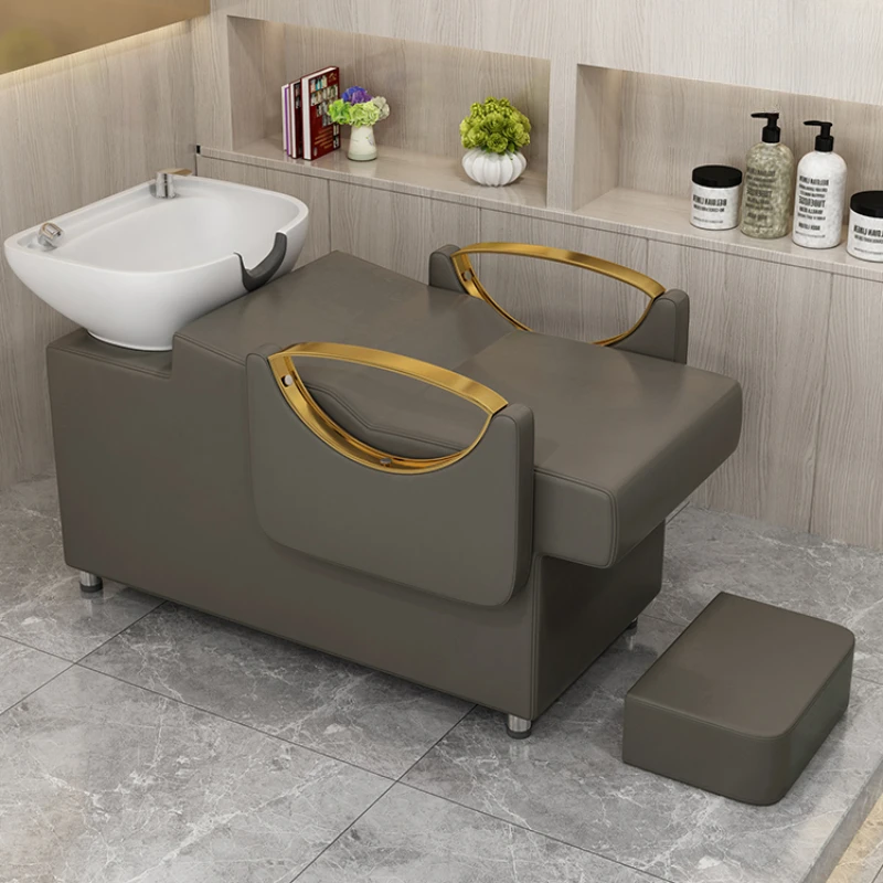 Poltrone per lo styling del letto per shampoo tailandese per parrucchiere Lavabo per spa Poltrona per massaggi Poltrona per massaggi Lavabo per