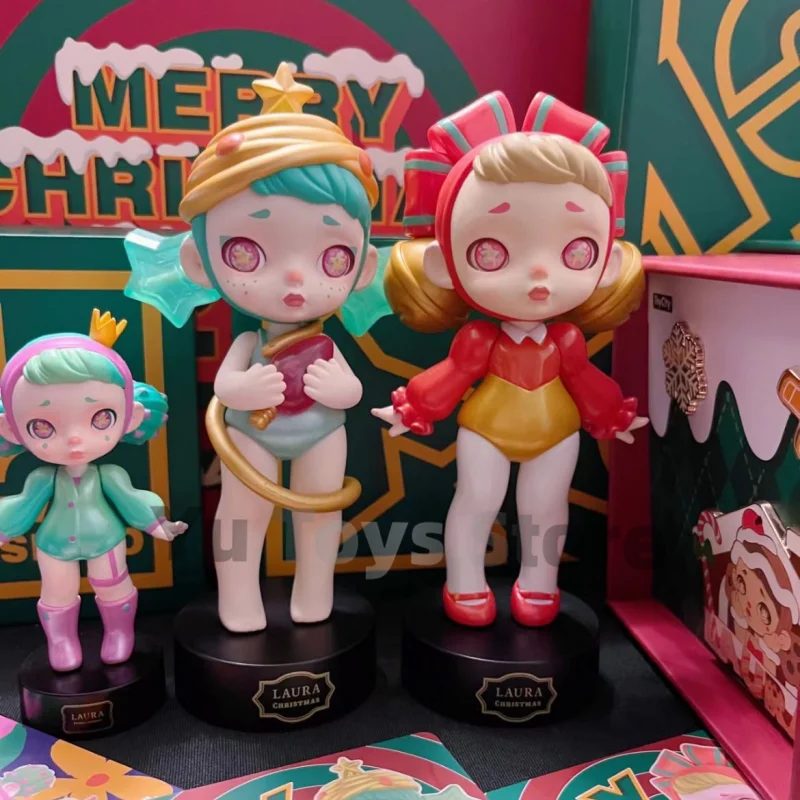 

Original Laura Christmas Limited Edition Series Blind Box Toy Kawaii Fairy Doll Caja Ciega Figure Toys Model Kid Gift Mystery Bo