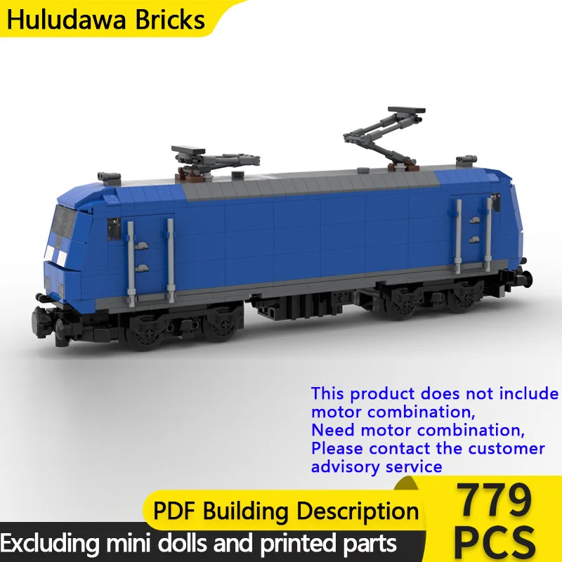 

City Car Model MOC Building Bricks Series 145 Freight Electric Locomotive Modular Technology Holiday Assemble Children Toys Suit